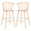 Ensemble de 2 tabourets en bois massif Sheffield-1600573621-1600573618