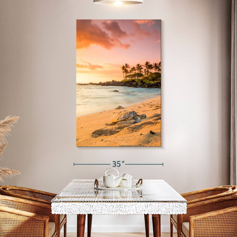 Brampt Kukio Beach Turtle, 51" H x 34" W