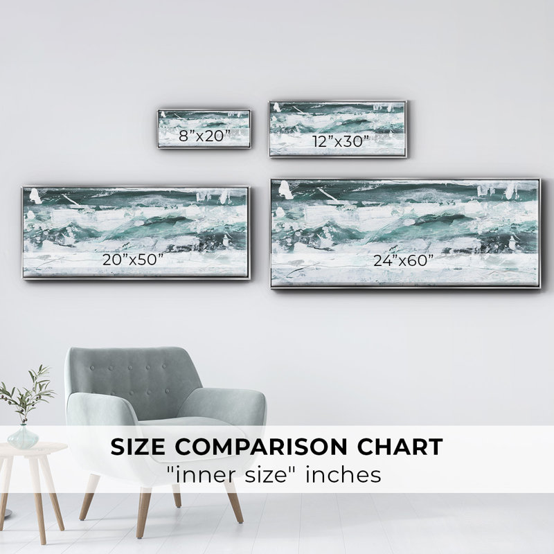 Misty Waves II- Framed Canvas