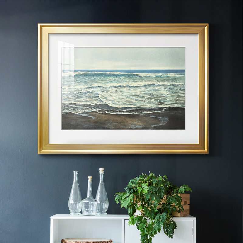 Coastal Reflection, impression sur papier, Or, H 15 po x l 21 po x P 1,5 po