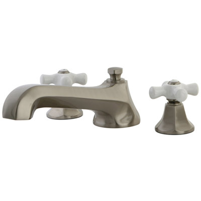 Kingston Brass Metropolitan Two-Handle 3-Hole Deck Mount Roman Tub Faucet