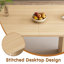 Table de salle à manger ovale avec piétement en MDF