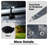 10X20ft Carport Tarp Substitute Awning, Waterproof & Protected With 72 Elastic Buckles. Grey Polypropylene For Garage Shelter. Easy Installation And Long-Lasting Canopy Replacement Simple Practical-122504294