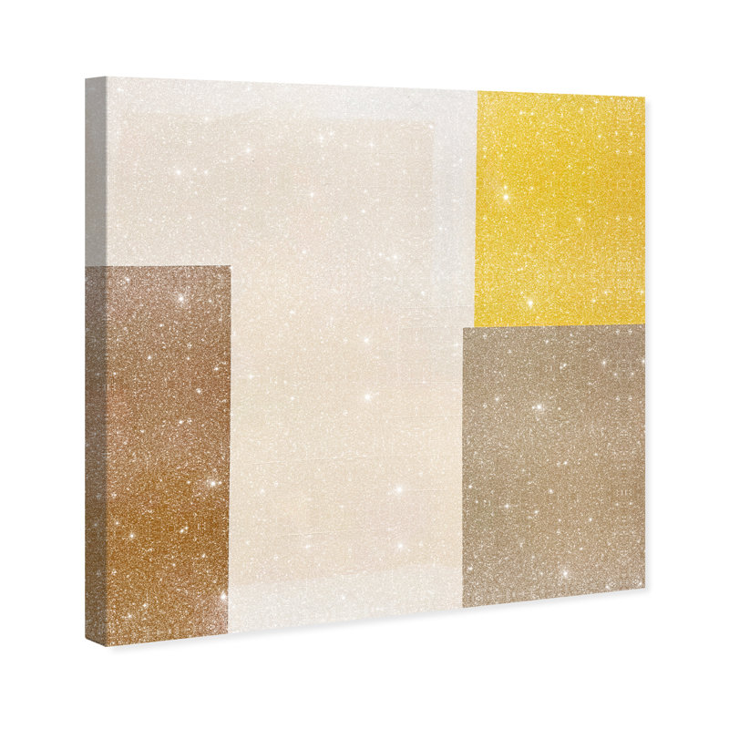 Cubes of Light I Canvas Abstract Print by Oliver Gal, Black Frame, 12 x 12, 12"H x 12"W, Canvas Unframed