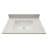 LustreLine Carrara White 31 in. x 22 in. Engineered Stone Integrated Single Sink Vanity Top-56045582