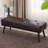 Liniyah Faux Leather Upholstered Bench-1903808167