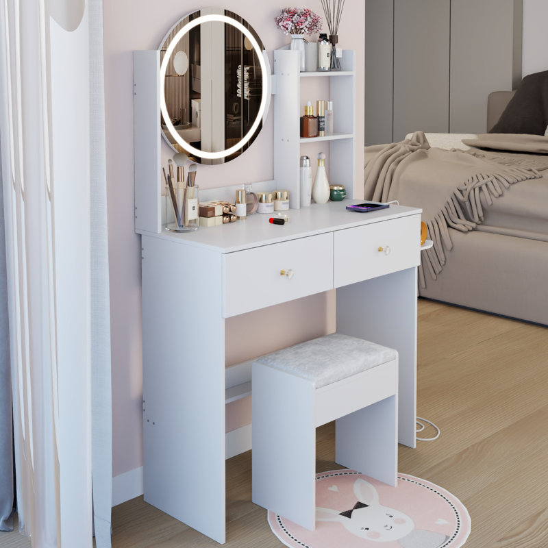 Table de meuble-lavabo à miroir 17 po