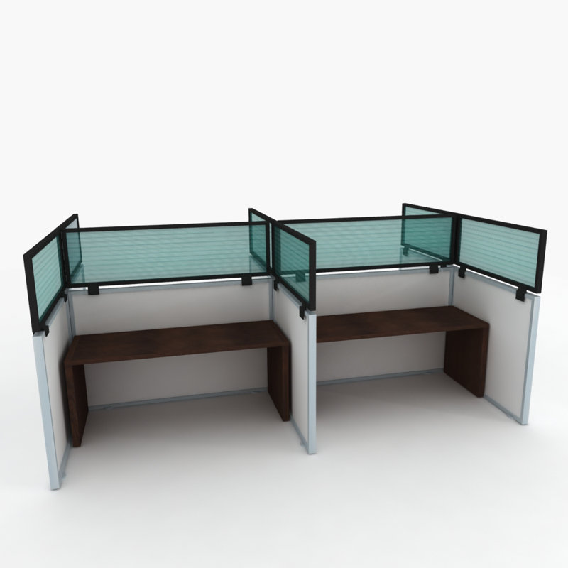 Desk Dividers, Green, 12" H x 72" W x 0.63" D, Brown