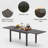 Apolonija Extendable Metal Dining Table-1911355023-1911355017