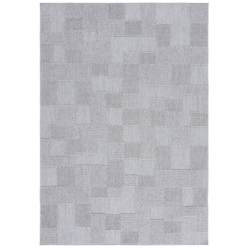 Tapis d'intérieur / extérieur à motif géométrique Keundre Performance, Rectangle 9 pi x 12 pi