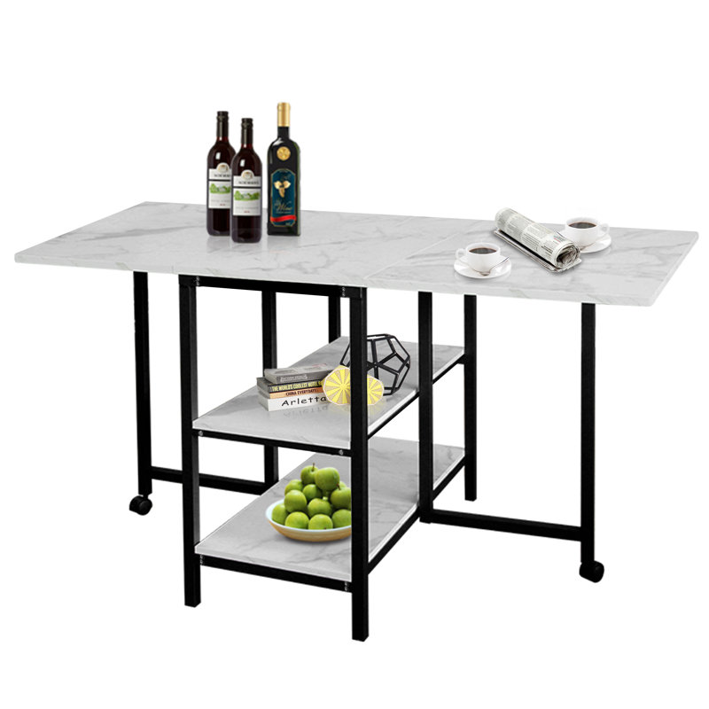 DB-2105002-1 54.9'' Rectangular Portable Folding Table, Black