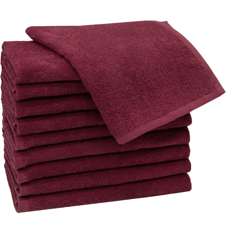 Midweight Fingertip Towel, Bordeaux
