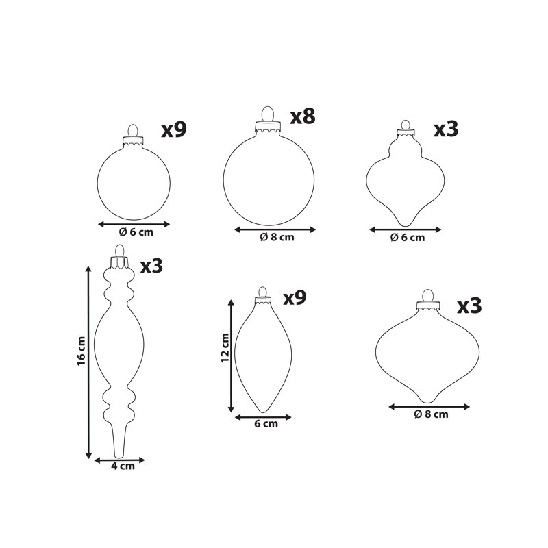 16cm Handmade Solid Colour Glass Bauble