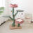 Everhard Tulip Cat Tree with Cat Scratching Posts, Large Cat Tower with Comfy Cat Perch for Indoor Cats, Modern Cat Furniture-819390458