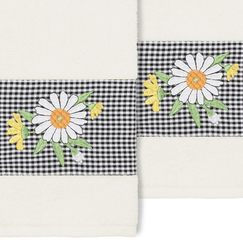 DAISY 100% Turkish Cotton Hand Towel, Cream