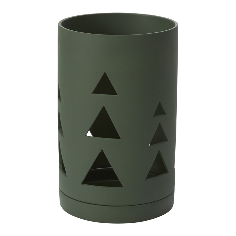 Willowby Lantern, 10.75" H x 6.75" W x 6.75" D, Green