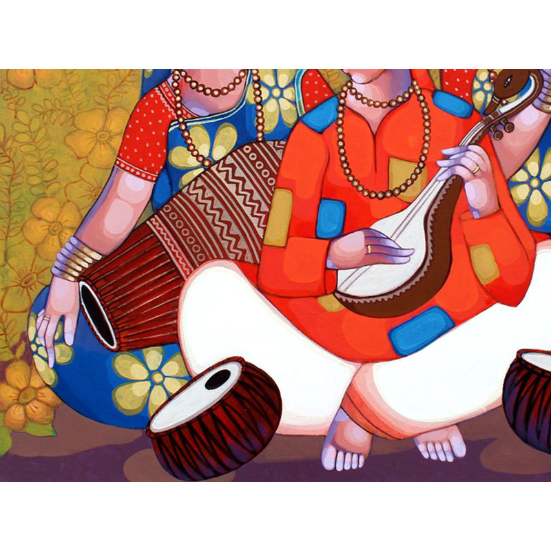 Tunes Of Bengal | Arcylique sur toile | Par Sekhar Roy | Pour la décoration murale