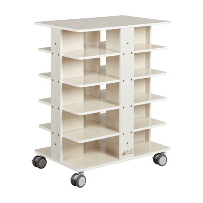 ECR4Kids 20Compartment Mobile Storage Tower 5x4 Classroom Furniture
