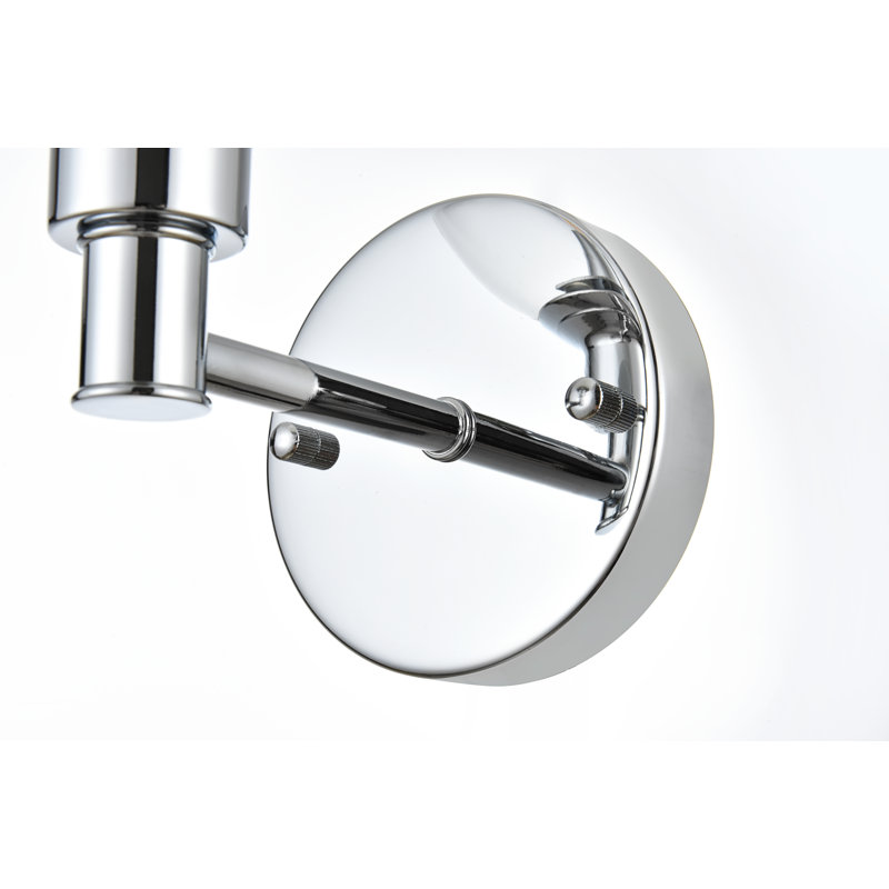 Éclairage pour meuble-lavabo Byeong, Chrome, H 10 po x l 19 po x P 19 po, Deux lumières