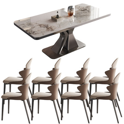 Modern luxury Italian style dining table sets