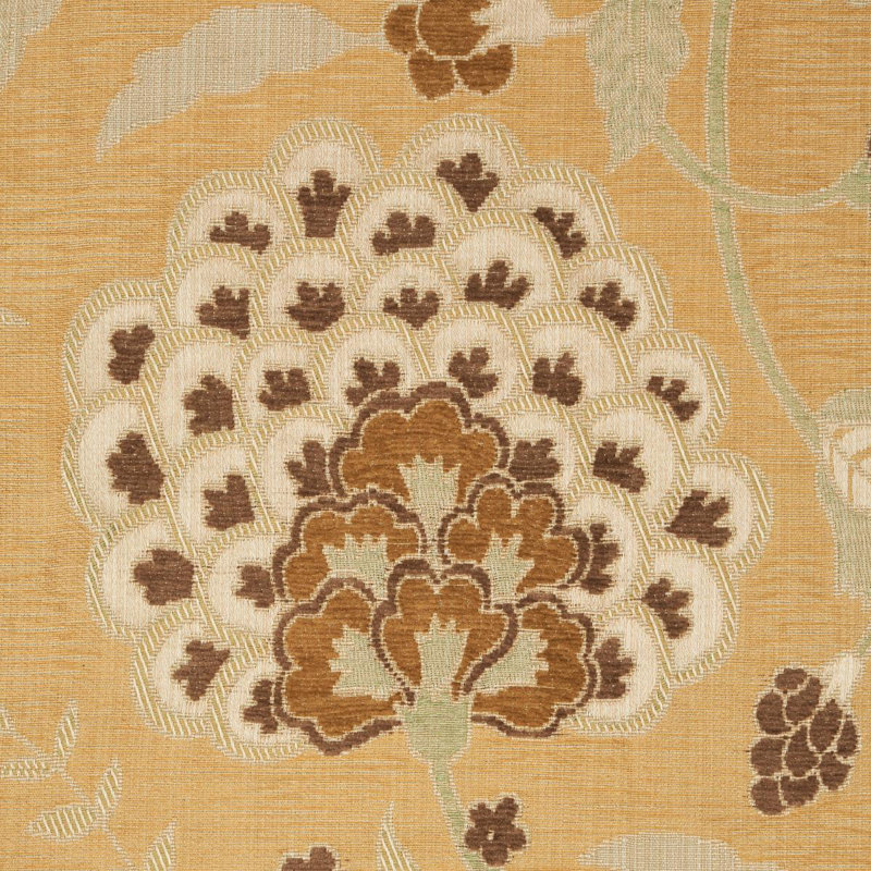 Tissu floral Alessia, Or
