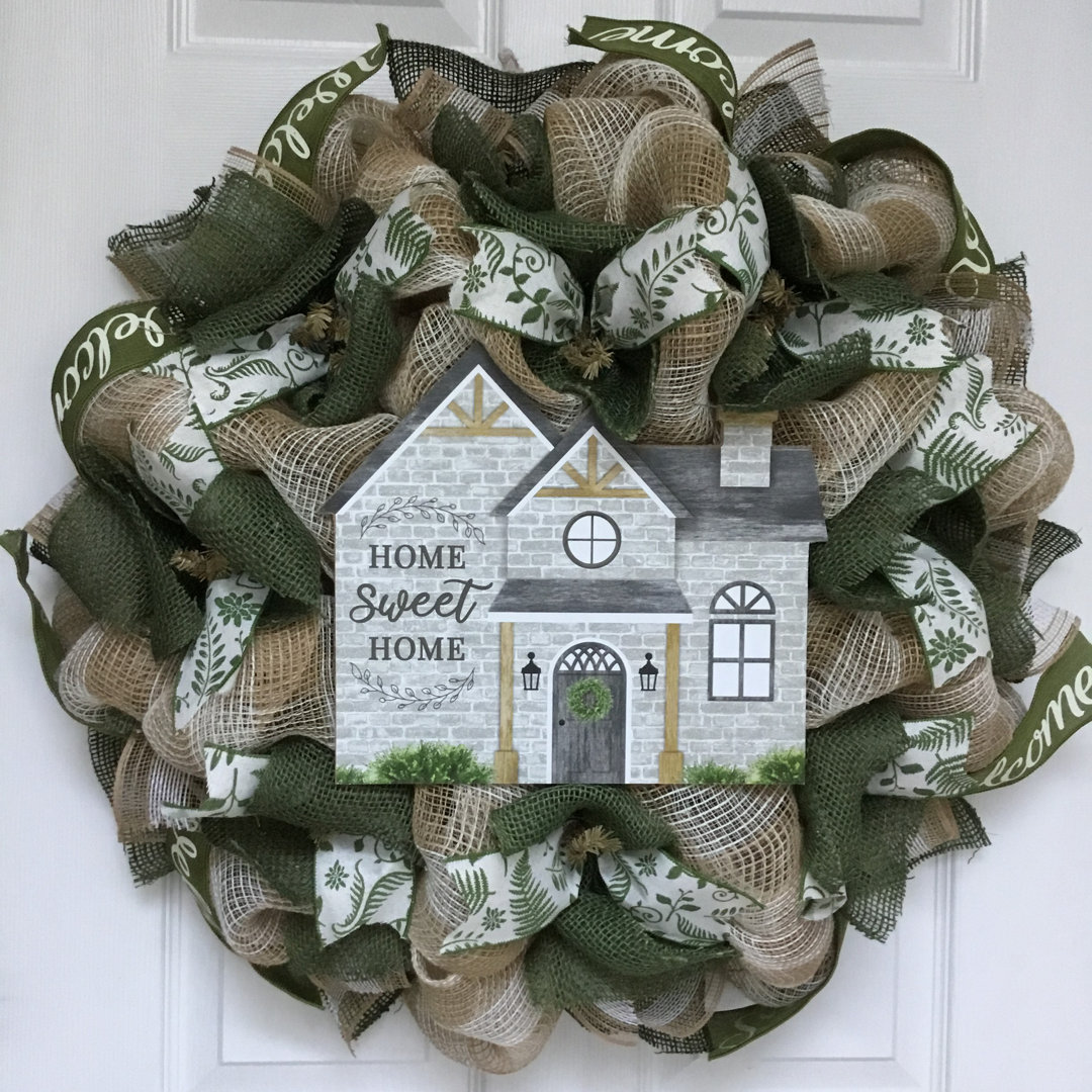Home Sweet Home All Occasion Welcome Wreath The Holiday Aisle®