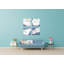 White Flowers - 4 Piece Print on Canvas-580244173