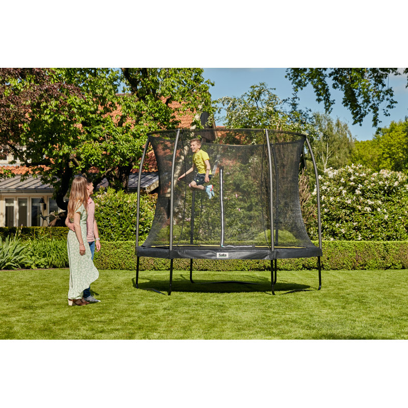 Salta Comfort Edition 251cm - Black - Including Ladder & Weather cover