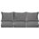 Ensemble de coussins de canapé intérieur / extérieur Sunbrella® à rayures profondes Friedan