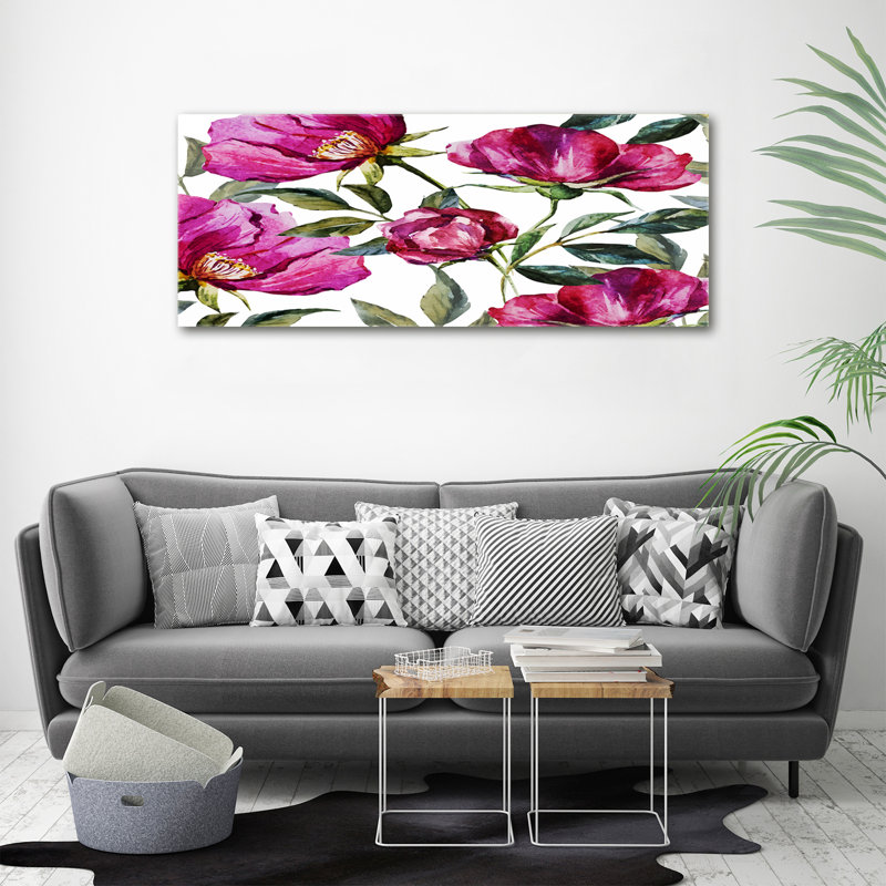 Pink Peonies 1 Piece Painting on Canvas