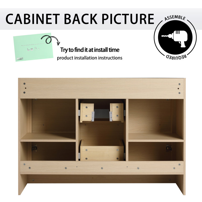 48'' Single Bathroom Vanity Base