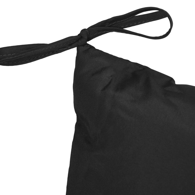 Coussin de dossier / siège d'extérieur, Noir, L 47,2 po x P 21 po