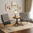 Modern Tufted Accent Chair With Stainless Steel Frame-241223482