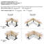 Structure de bureau de coin VIVO-2103399130