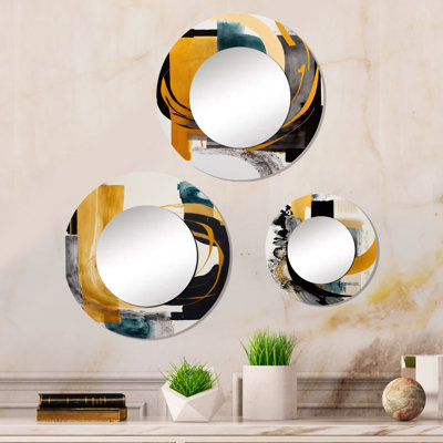 Sicilia Metal Round Mirror