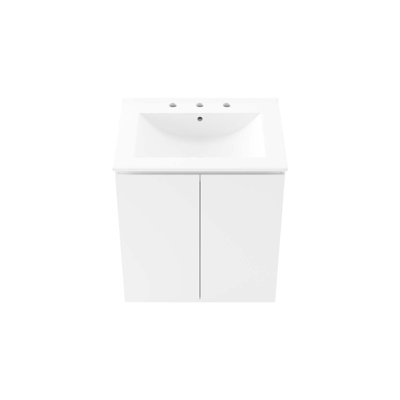 Modway Bryn 24" Wall-Mount Bathroom Vanity
