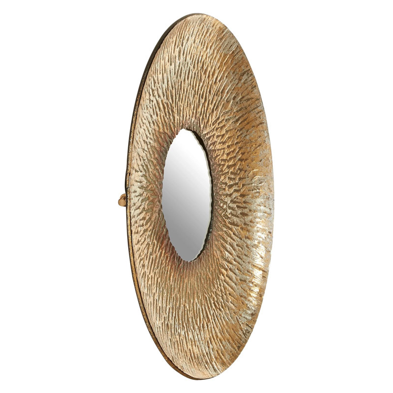 Mya Metal Flat Wall Mirror, 40cm H x 40cm W