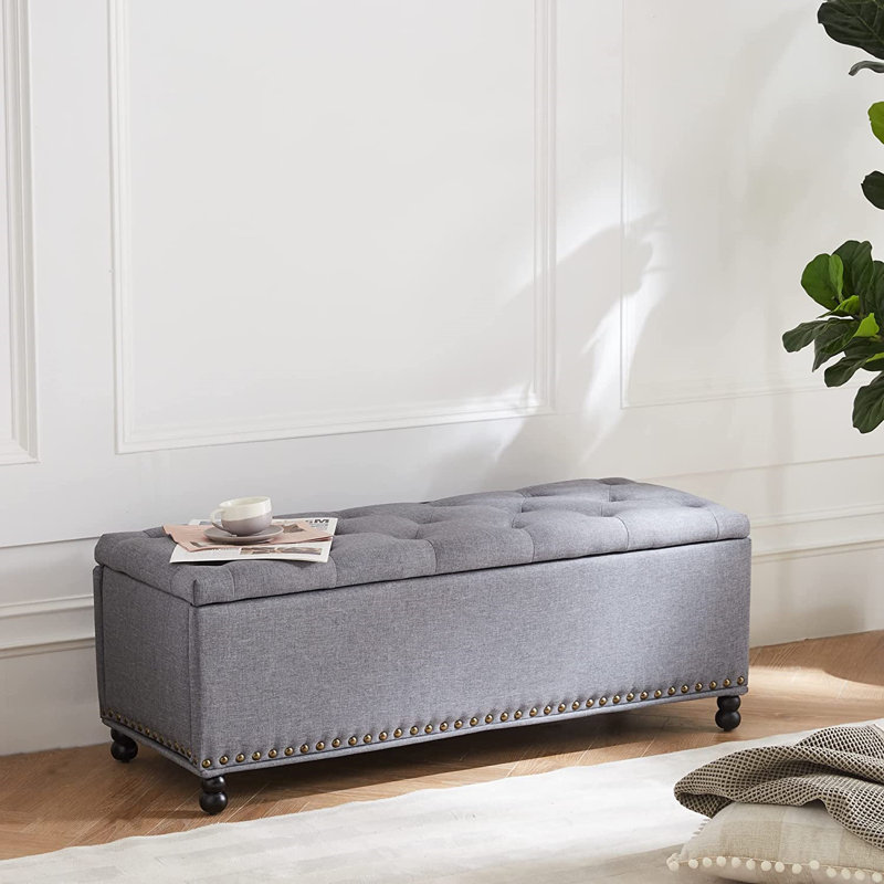 Banc de rangement rembourré Dobromila