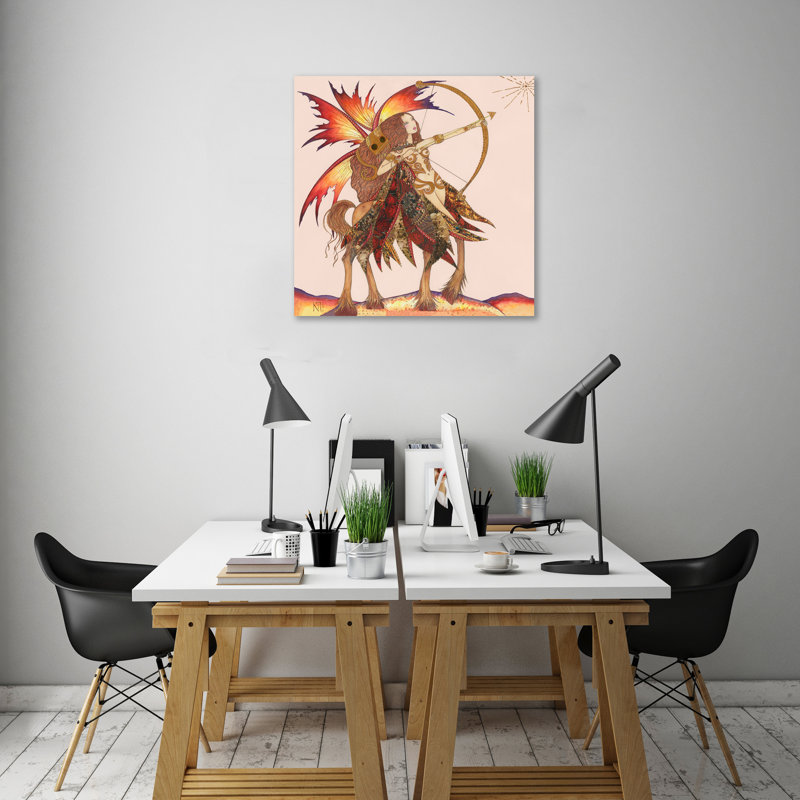 « fã© e du sagittaire », reproduction d’impression sur toile tendue, H 12 po x l 12 po x P 1,5 po