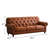 Tanyeka European light luxury retro leather sofa