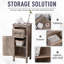 Armoire d'entrée, armoire de plancher de salle de bain, armoire de rangement avec tiroir et tablette réglable
