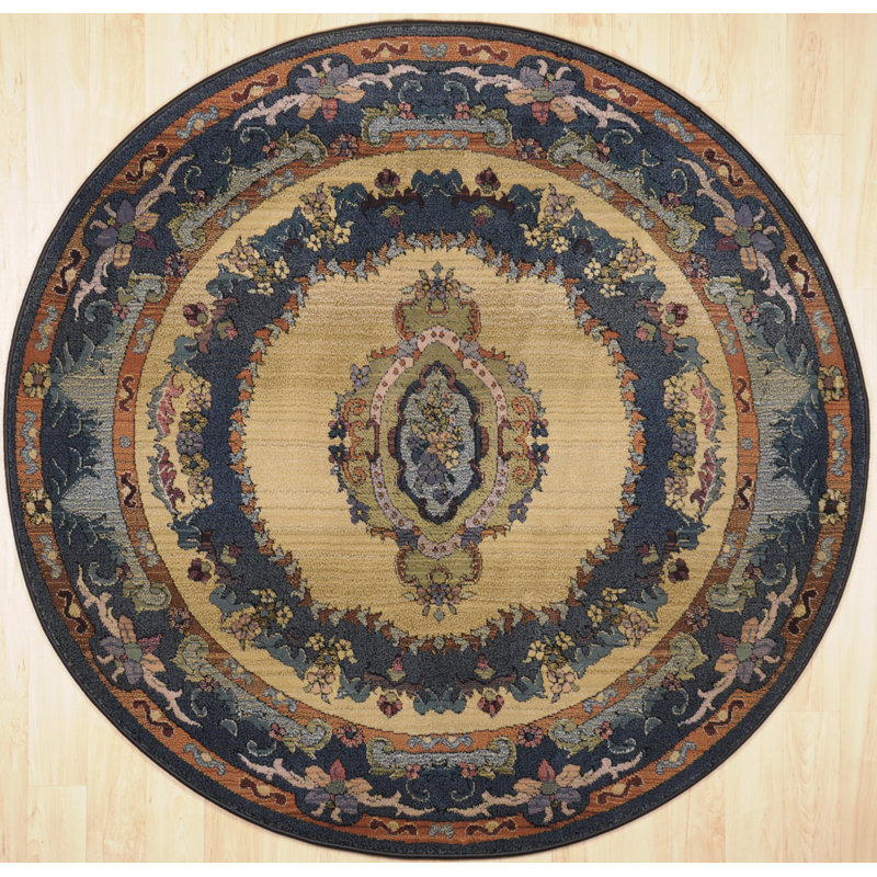Haque Oriental Area Rug, Round 200cm