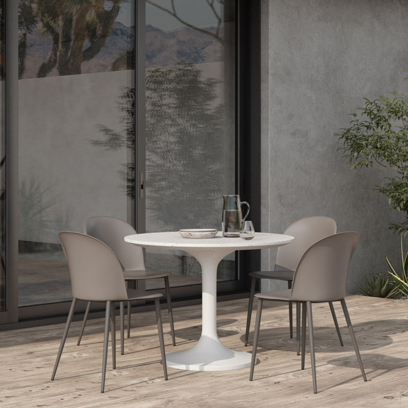 Lourdes Round Stone Dining Table