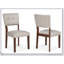 Ensemble de salle à manger de style Mid-Century moderne 6 pièces avec table rectangulaire, finition en bois chaleureux, chaises rembourrées et banc, parfait pour une salle à manger confortable et élégante