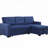 Upholstered Pull out Sectional Sofa with Chaise-889018499