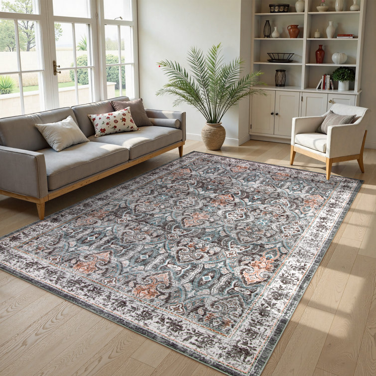 Tapis rectangulaire lavable à la machine Govan