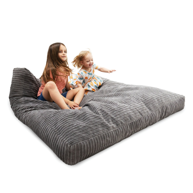 CordaRoy's Sensory Foam Crash Pad, Gray Terry Corduroy