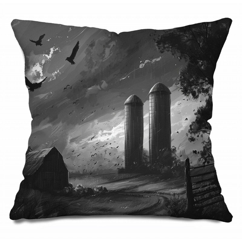 Coussin en coton, H 20 po x l 20 po