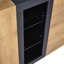 Smart Led Display Cabinet - 140cm Sideboard With App-controlled Lighting & Adjustable Shelves