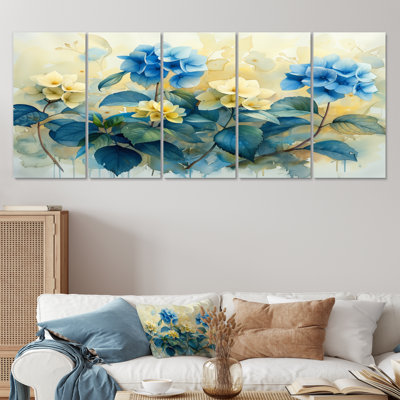 Beaubien - Hydrangea Canvas Wall Art Set